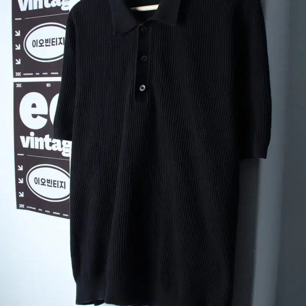 [BUNJANG] COS Short Sleeve Polo T-Shirt (XL-2XL) / (XL-2XL) 코스 반팔 카라 티셔츠 빅사이즈 니트 무지-H36029