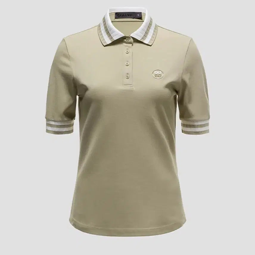 [BUNJANG] G4 Knit Collared Polo T-Shirt Beige / (@땡처리)G4 KNIT COLLARED POLO S(55)