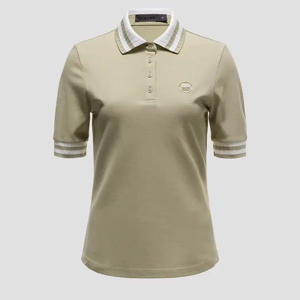 [BUNJANG] G4 Knit Collared Polo T-Shirt Beige / (@땡처리)G4 KNIT COLLARED POLO S(55)