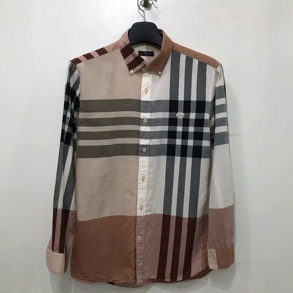 [BUNJANG] Daks Check Pattern Long-Sleeve Shirt 100 / 닥스 셔츠 체크 남방 100