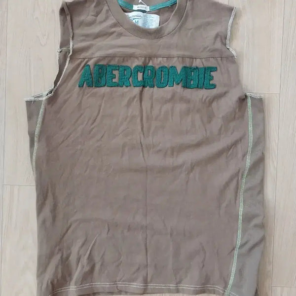 [BUNJANG] Abercrombie & Fitch Cotton Sleeveless T-Shirt - Size 95M / 15.새제품 아베크롬비 티셔츠 나시 남여 95m 면
