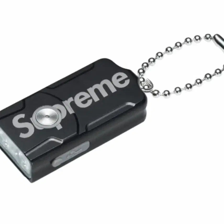 [BUNJANG] Supreme x Fenix E03R Flashlight Keychain Black 24FW / 슈프림 x 페닉스 E03R 플래쉬라이트 키체인 블랙 - 24FW