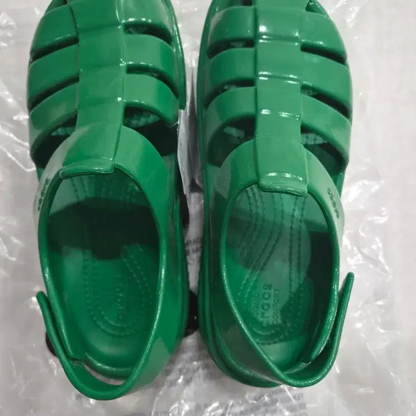 [BUNJANG] Crocs Stomper Fisherman Hiking Sandals Green / 크록스 스톰프 피셔맨 하이킹 샌들 그린 230(새상품)