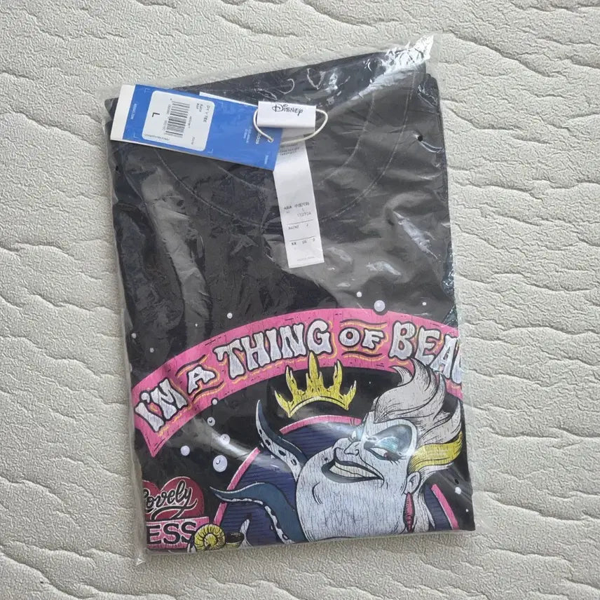 [BUNJANG] Adidas Villains Disney Little Mermaid Ursula Short Sleeve T-Shirt Black L / 아디다스 빌런즈 디즈니 인어공주 우르슬라 반팔 티셔츠 블랙 L