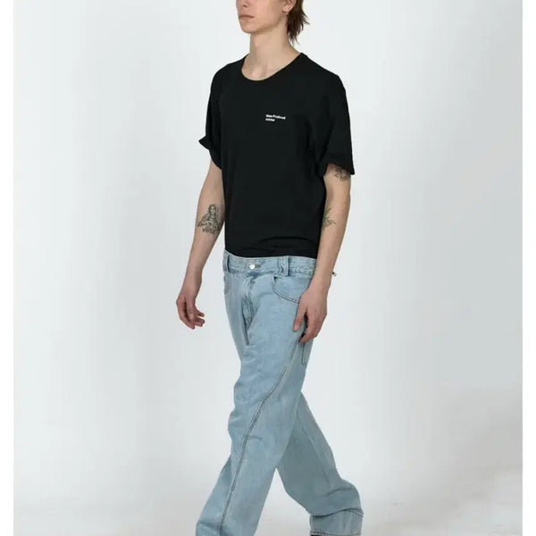 [BUNJANG] Plastic Product MPa Drift Denim Pants (Steel Blue) / 플라스틱프로덕트 MPa DRIFT DENIM PANTS (STEEL BLUE)