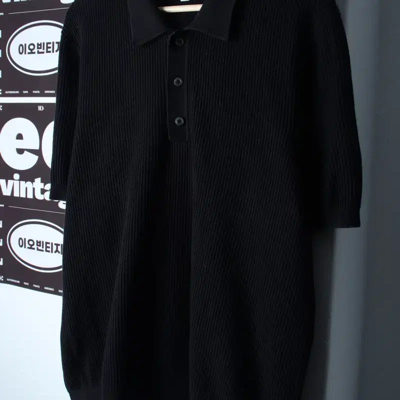 [BUNJANG] COS Oversized Knit Half-Sleeve Polo T-Shirt (XL-2XL) / (XL-2XL) 코스 반팔 카라 티셔츠 빅사이즈 니트 무지-H36039