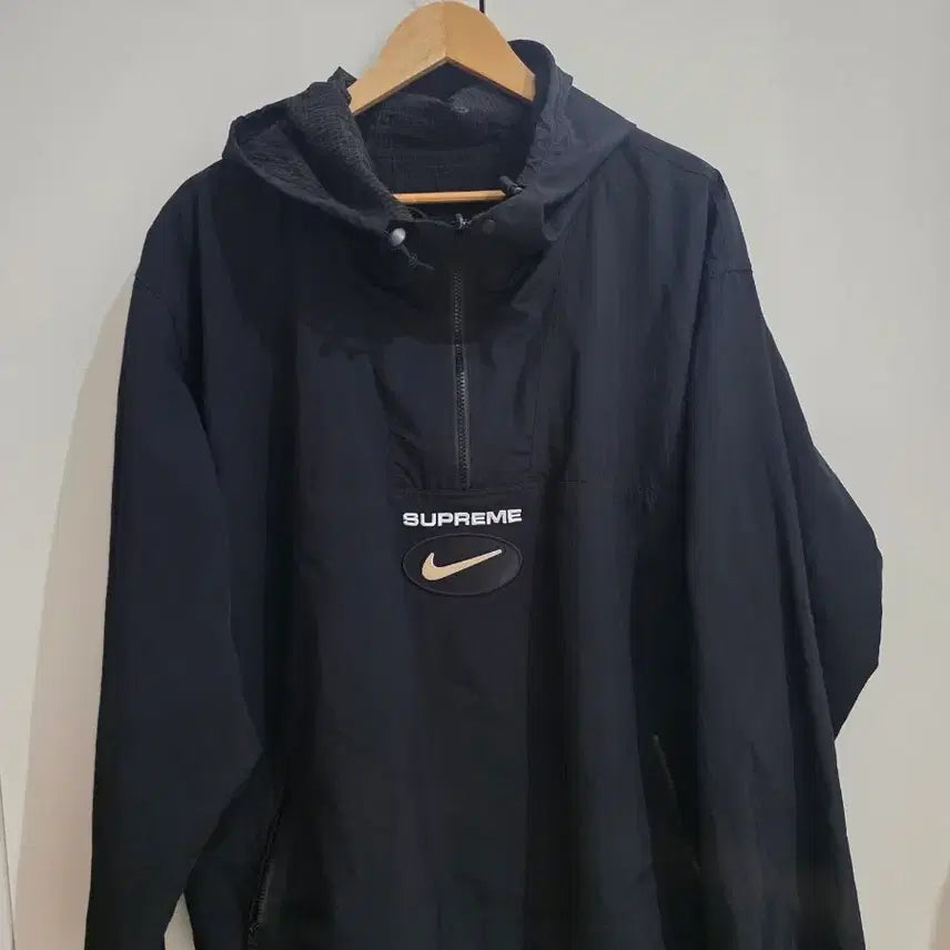[BUNJANG] Supreme x Nike Jewel Reversible Ripstop Anorak Black [XL] / 슈프림 x 나이키 쥬얼 리버시블 립스탑 아노락 블랙 [XL]