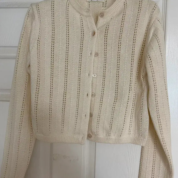[BUNJANG] Urbanic Scasi Punching Cardigan / 얼바닉 스카시 펀칭 가디건