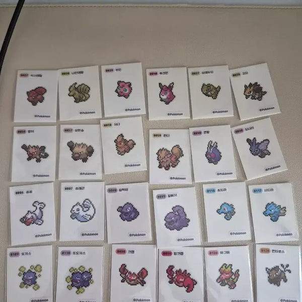 [BUNJANG] Pokemon Pixel Stickers Bundle / 포켓몬 픽셀 띠부씰 팔아요