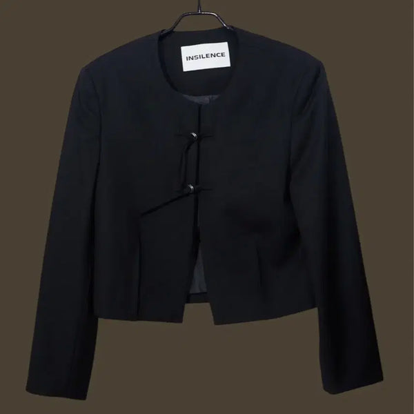 [BUNJANG] INSILENCE Strap Crop Jacket / 인사일런스 스트랩 크롭 자켓