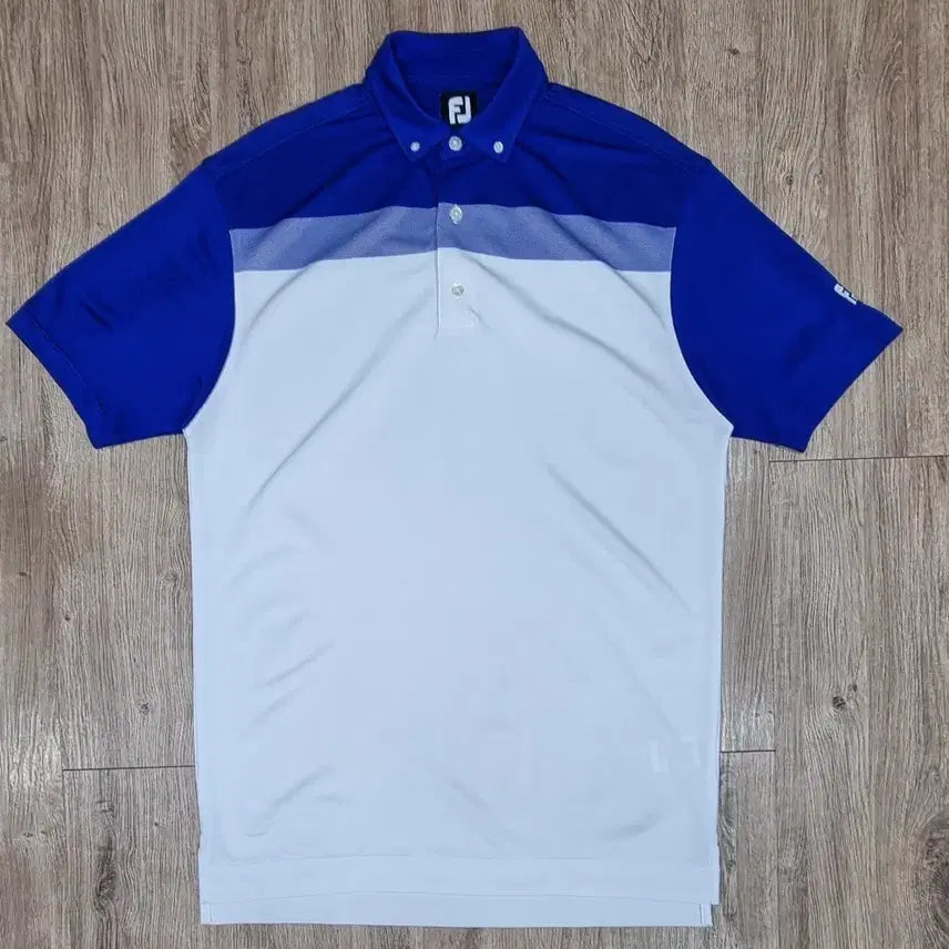 [BUNJANG] FootJoy Color Block Collar Short Sleeve Polo Shirt - Men's L / 풋조이 칼라블럭 카라넥 반팔 L _ 남성