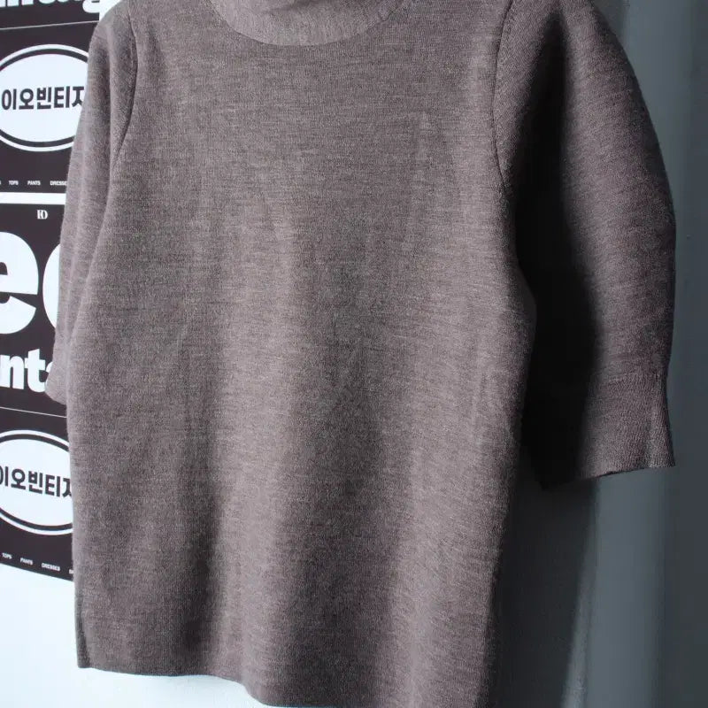 [BUNJANG] Cos Half-Sleeve Knit T-Shirt Brown Wool Normcore / W(S) 코스 반팔 티셔츠 니트 반폴라 브라운 울 놈코어-H36053
