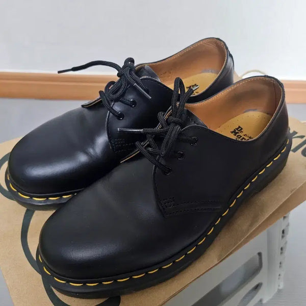 [BUNJANG] Dr. Martens 1461 Smooth Black Leather Shoes Size 270 / 닥터마틴 1461 스무스 블랙 270
