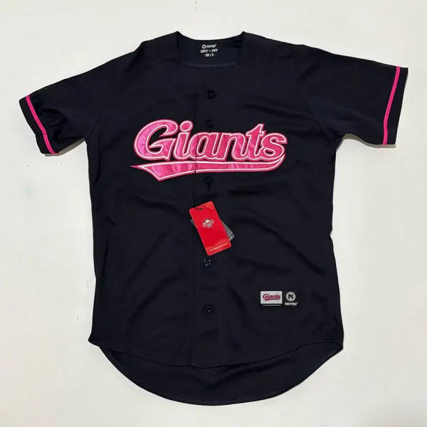 [BUNJANG] Lotte Giants Nomarking Baseball Jersey (Size 90) - Pink Navy / 새상품) 롯데자이언츠 노마킹 유니폼 90 핑크네이비