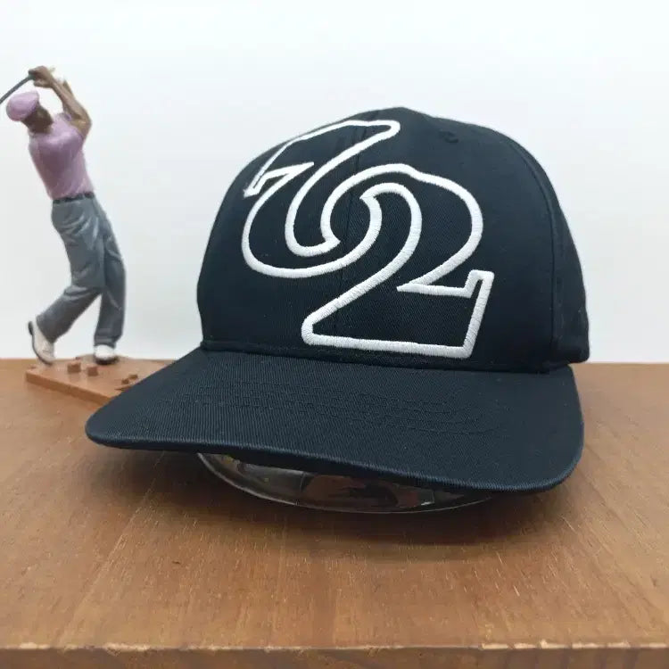 [BUNJANG] SKY72 Golf Big Logo Ball Cap Black / SKY72 GOLF 스카이72 골프클럽 빅로고 볼캡 모자 블랙