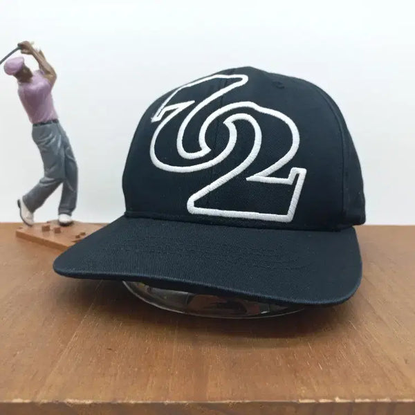[BUNJANG] SKY72 Golf Big Logo Ball Cap Black / SKY72 GOLF 스카이72 골프클럽 빅로고 볼캡 모자 블랙