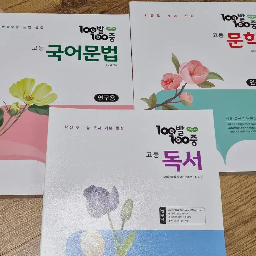 [BUNJANG] 100 Bal 100 Jung Korean Grammar, Literature, Reading Research Textbook / 100발 100중 국어문법 문학 독서 연구용교재 나눔