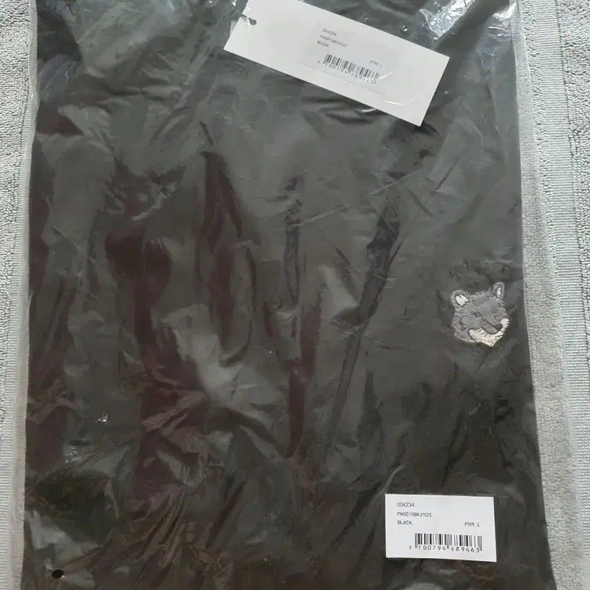 [BUNJANG] Maison Kitsuné Fox Embroidery Short Sleeve T-Shirt Black L / 메종키츠네 폭스자수 반팔티 블랙 L