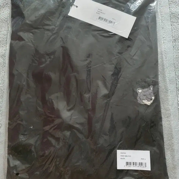 [BUNJANG] Maison Kitsuné Fox Embroidery Short Sleeve T-Shirt Black L / 메종키츠네 폭스자수 반팔티 블랙 L