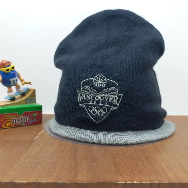 [BUNJANG] NBC 2010 Vancouver Winter Olympics Official Knit Beanie Hat Navy / NBC 2010 밴쿠버 동계올림픽 공식 오피셜 니트 비니 방한모자 네이비