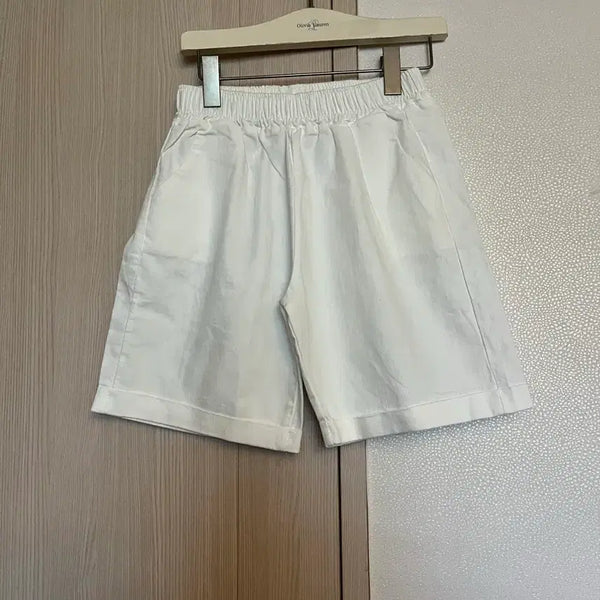 [BUNJANG] Classic Simple White Banding Shorts / 프리싸이즈 클래식한 심플한 화이트 밴딩 반바지 (P30)