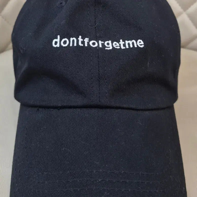 [BUNJANG] Dontforgetme Embroidered Cap Black / 볼캡 dontforgetme 자수 블랙