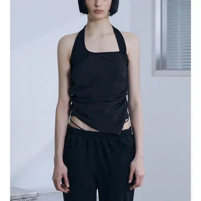 [BUNJANG] BUNTE Halterneck Sleeveless Top / 분트 홀터넥 나시