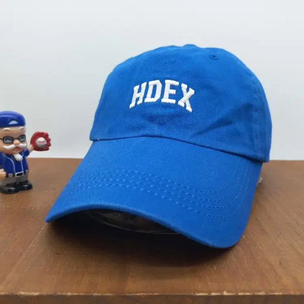 [BUNJANG] HDEX Main Logo Sports Ball Cap Baseball Hat Blue / HDEX 에이치덱스 메인로고 스포츠 볼캡 야구모자 블루
