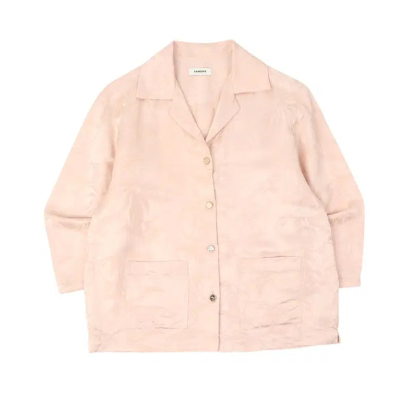 [BUNJANG] Sandro Floral Print Jacquard Shirt / 산드로 플로랄 프린트 자카드 셔츠