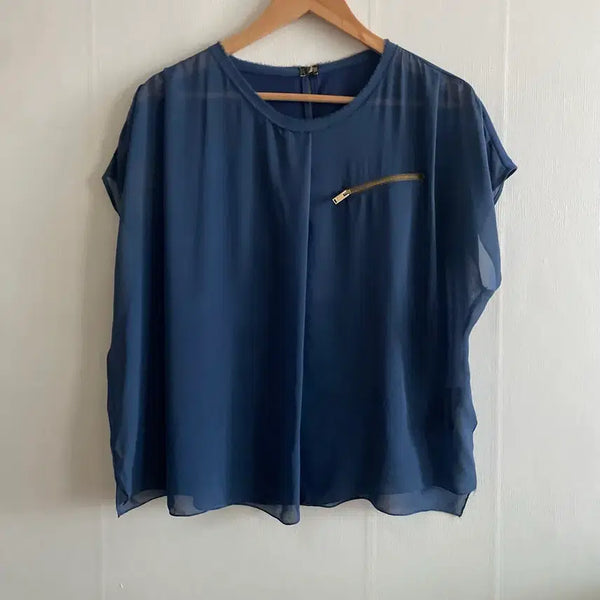 [BUNJANG] Time Silk Blouse / 한섬 타임 실크 블라우스