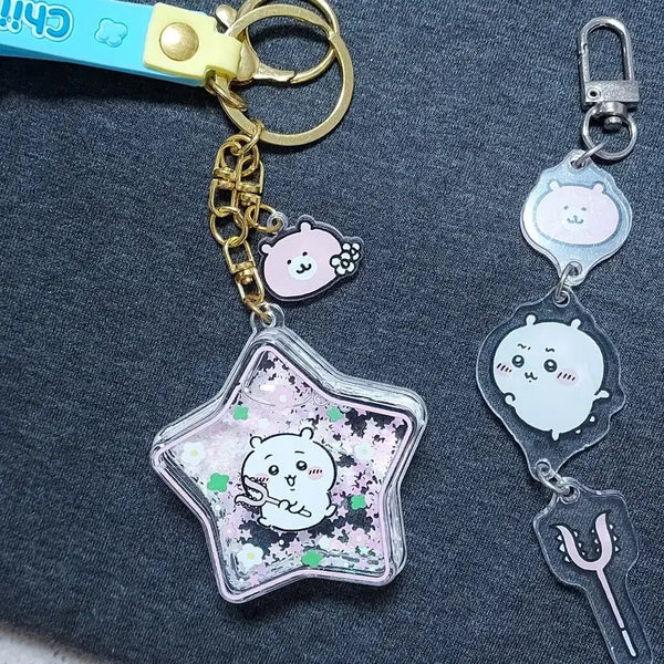 [BUNJANG] Set of 2 "Monzackwi" Character Keyrings / 먼작귀 키링
