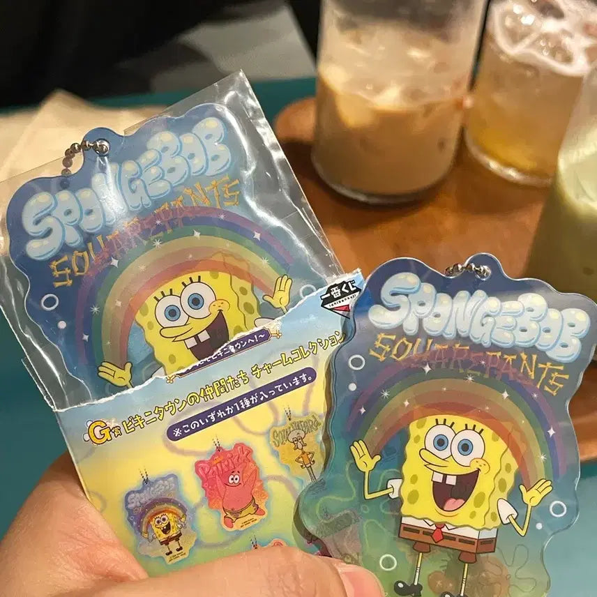 [BUNJANG] SpongeBob Bandai Ichiban Kuji G Prize Acrylic Keyring / (판매/교환)스폰지밥 반다이 이치방 쿠지 G상 아크릴 키링