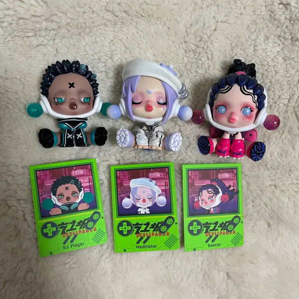[BUNJANG] Pop Mart Skullpanda City of Night Meditator, Dancer, DJ Bundle Set / 팝마트 스컬판다 시티 오브 나이트 명상가, 댄서, DJ 피규어 일괄