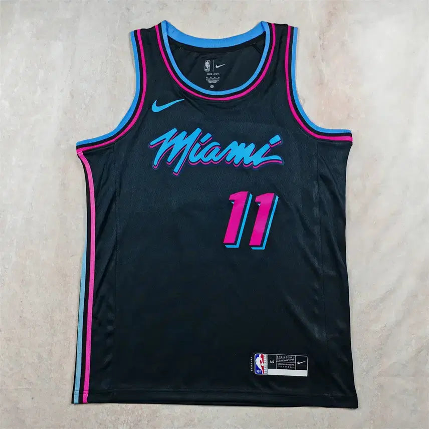[BUNJANG] Miami Heat Jaime Jaquez Jr. #11 Basketball Jersey Black / 마이애미 히트 11번 하이메 헥스 농구 유니폼 블랙 S-XXL