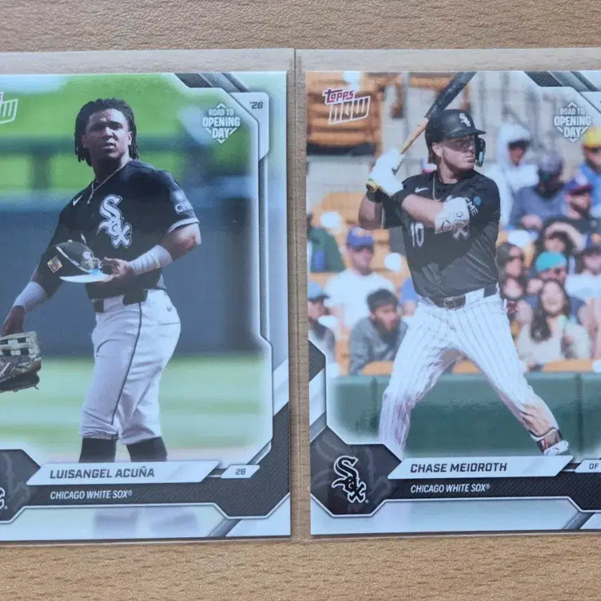 [BUNJANG] MLB Topps NOW Opening Day Chicago White Sox Acuña & Madrigal 2-Card Lot / MLB 2026 탑스나우 오프닝데이 시카고 화이트삭스 아쿠냐, 메이드로스 카드 2장랏 판매합니다.