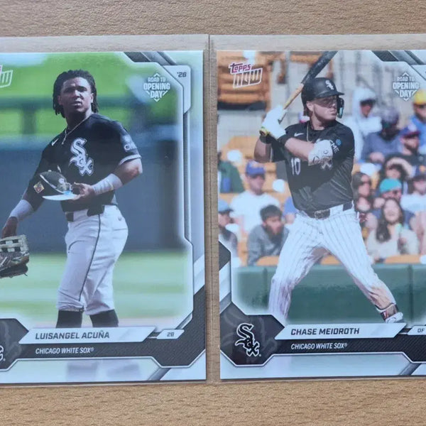 [BUNJANG] MLB Topps NOW Opening Day Chicago White Sox Acuña & Madrigal 2-Card Lot / MLB 2026 탑스나우 오프닝데이 시카고 화이트삭스 아쿠냐, 메이드로스 카드 2장랏 판매합니다.