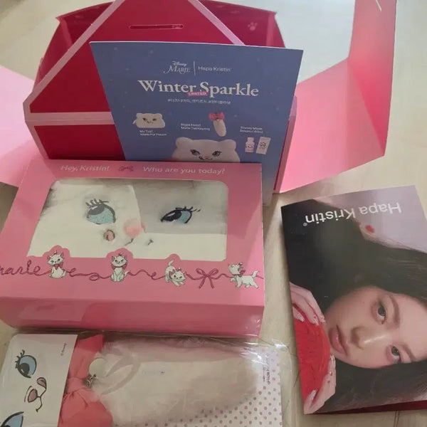 [BUNJANG] HAPAKRISTIN x IVE Cat-titude Disney Marie Pouch with Tail Keyring Set / 아이브 역조공 하파크리스틴 캣티튜드 디즈니 마리 파우치 + 꼬리 키링