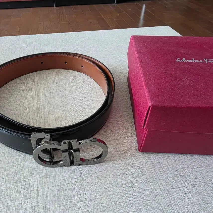 [BUNJANG] Salvatore Ferragamo Gancini Double Belt 115 / 페라가모 간치니 더블벨트 115