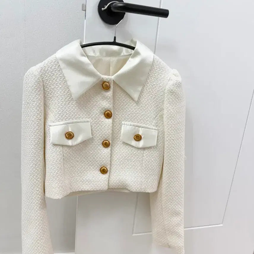 [BUNJANG] White Tweed Jacket Set / 화이트 트위드 자켓세트 (정가19만원)