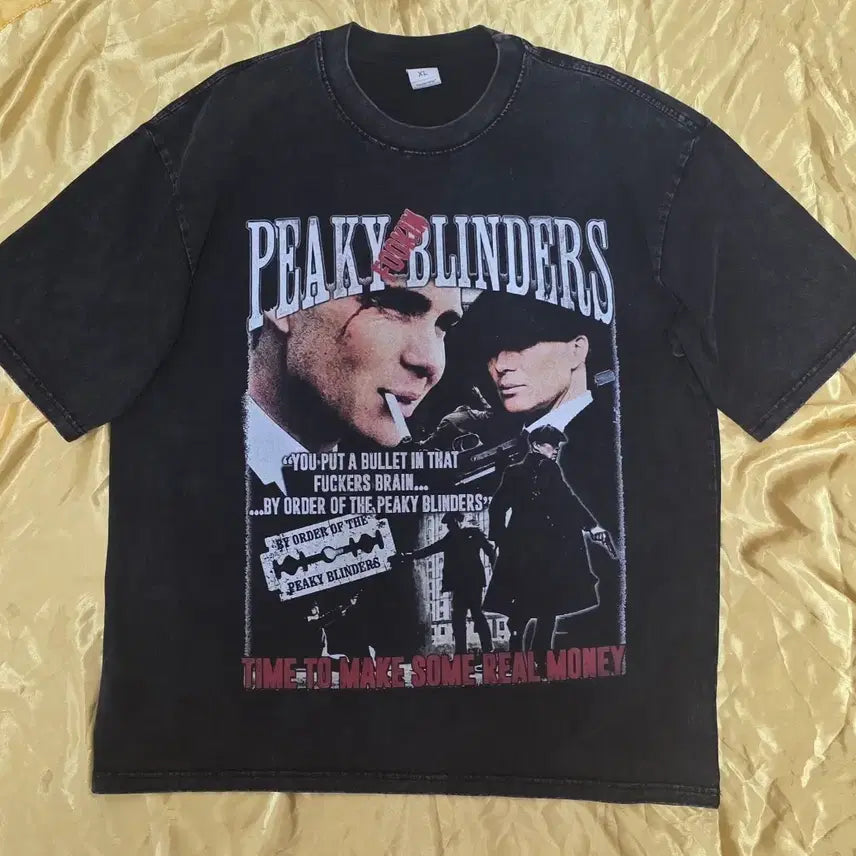 [BUNJANG] Peaky Blinders Printing T-Shirt XL (105) / 피키 블라인더스. 프린팅티셔츠  XL=105.