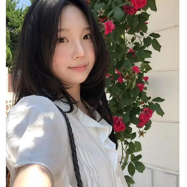 [BUNJANG] Ganae Sra Summer Rippin' Blouse Ivory / (새상품) 가내스라 썸머 리핀 블라우스 아이보리