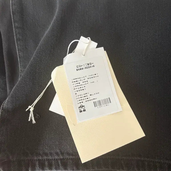 [BUNJANG] Polilu Rebuild Goshima Denim Pants Washed Black / (2) 폴리테루 리빌드 고시마 데님 팬츠 002 워시드 블랙