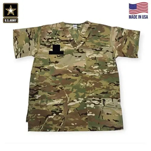 [BUNJANG] US Army OCP SHAMRON MILLS Scrub Short Sleeve Shirt (NEW) / 미육군 OCP SHAMRON MILLS 수술복 반팔 셔츠(NEW)