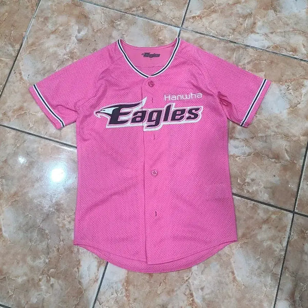 [BUNJANG] Hanwha Eagles Kids Pink Baseball Jersey Size 9 / 한화이글스 키즈 핑니폼