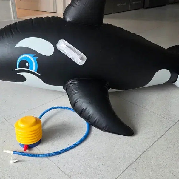 [BUNJANG] Orca Pool Float with Pump / 범고래 튜브 + 펌프