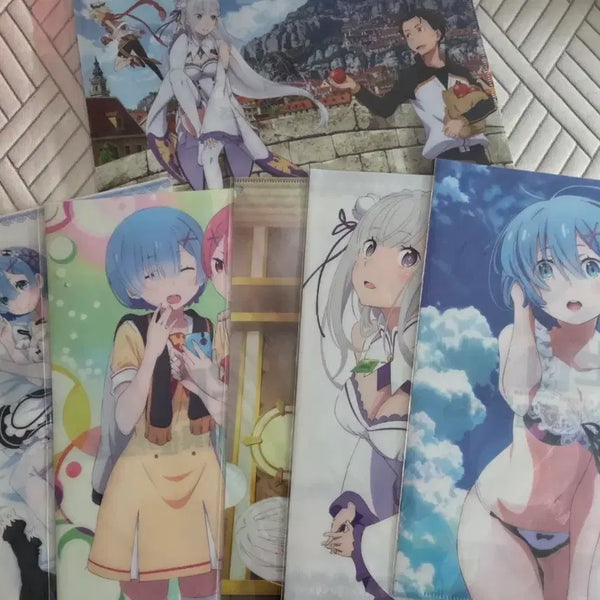 [BUNJANG] Re:Zero Clear File Bundle Set / 리제로 클리어파일 일괄
