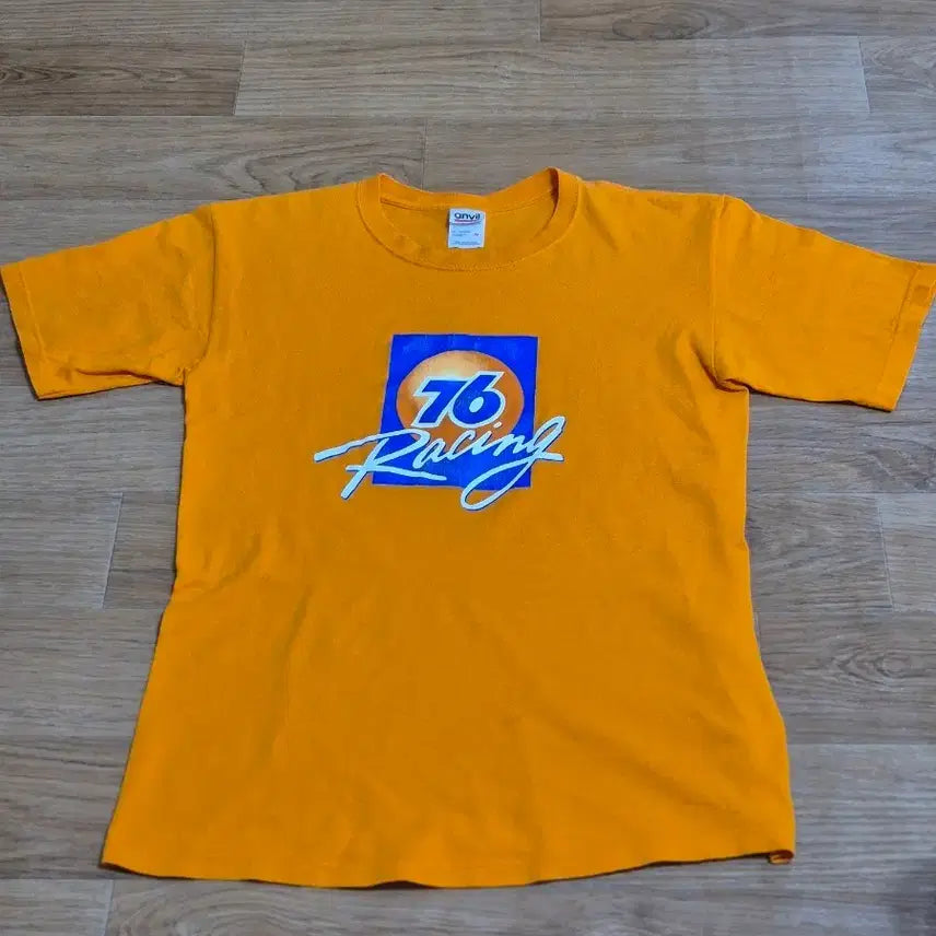 [BUNJANG] 90s Vintage Anvil Union 76 Racing T-Shirt (Tubular Body) / 90s 빈티지 앤빌 유니언 76 레이싱 반팔 (튜블라 바디)