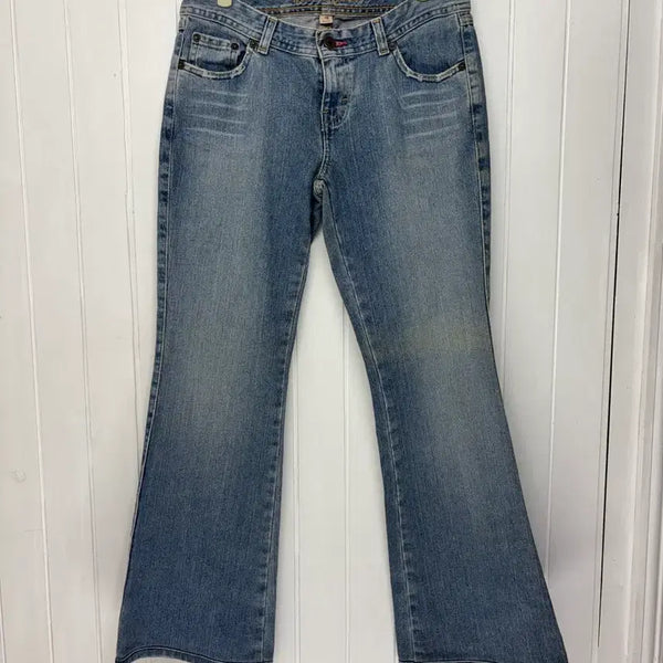 [BUNJANG] Tommy Jeans Women's Vintage Blue Bootcut Denim Jeans / 타미진스 오리지널 부츠컷 데님팬츠 여성28-30인치 ㅡ0805