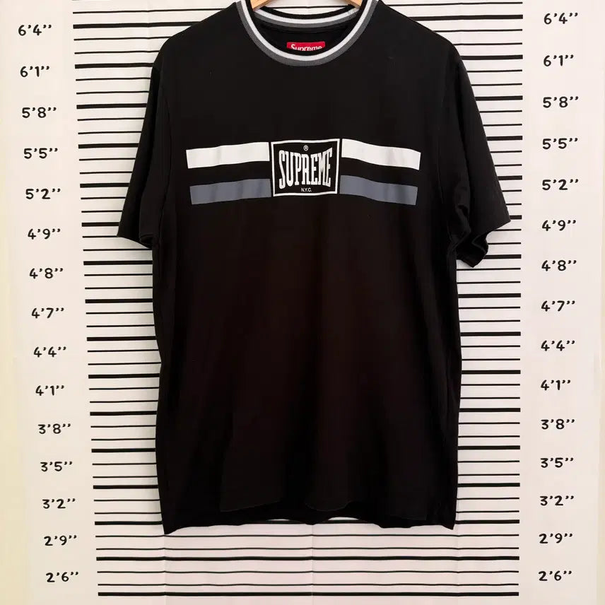 [BUNJANG] Supreme Warm Up Stripe Short Sleeve T-Shirt / 슈프림(SUPREME) Warm Up Stripe S/S