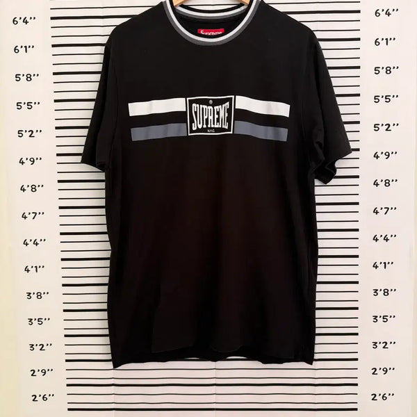 [BUNJANG] Supreme Warm Up Stripe Short Sleeve T-Shirt / 슈프림(SUPREME) Warm Up Stripe S/S